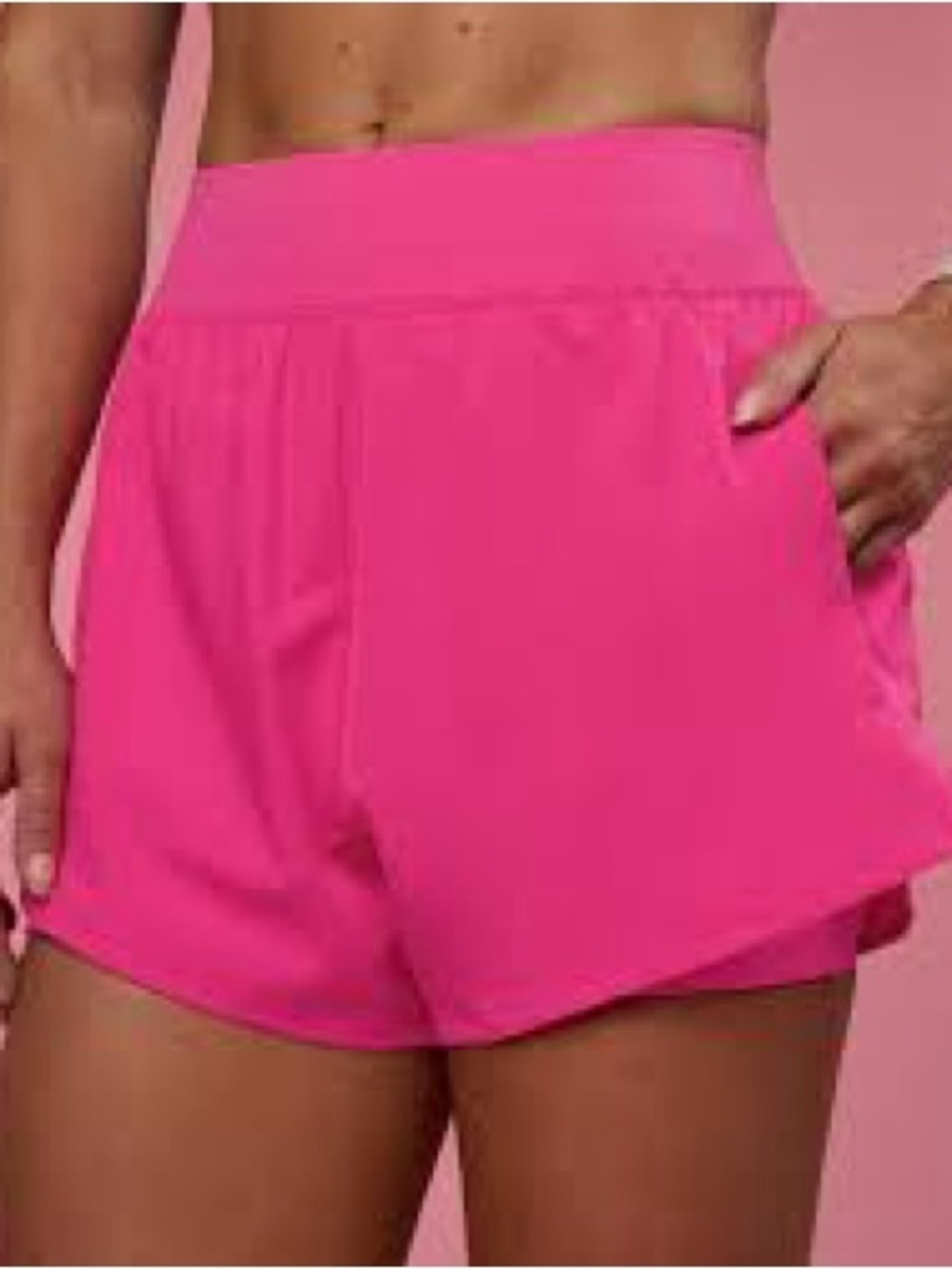 Mondetta Hot Pink The Built-In Liner Ventilating Athletic Shorts Mesh Trim Sz S